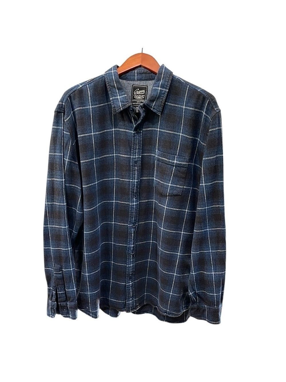 Grayers Heritage Flannels Heavyweight Button Front Plaid Shirt SZ XXL